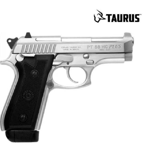 PISTOLA TAURUS PT58HC, CALIBRE 380 ACP, INOX FOSCO