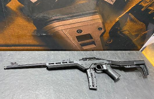 RIFLE 7022 TACTICAL CORONHA POLIPROPILENO COM REFORÇO DE FIBRA DE VIDRO NA COR PRETA